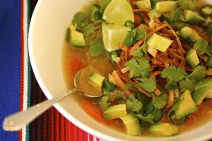 Baja-Style Tortilla Vegetable Soup