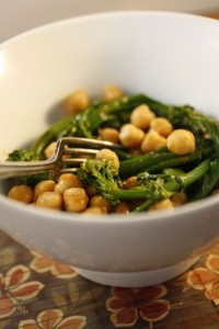 Broccolini, Chickpeas, and Harissa