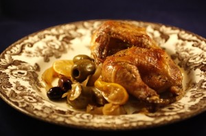 Christmas Party: Game Hen, Meyer Lemon, Fennel, Olive