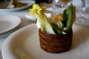salad of endives, a most creative presentation