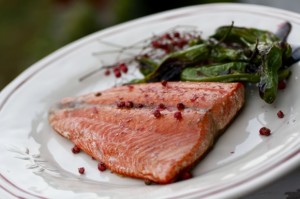 Copper River Sockeye Salmon, Pink Peppercorns