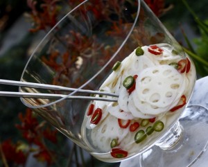 lacy pickled lotus root