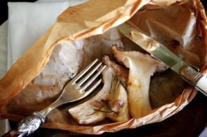 Matsutake en Papillote with Rosemary & Cinnamon