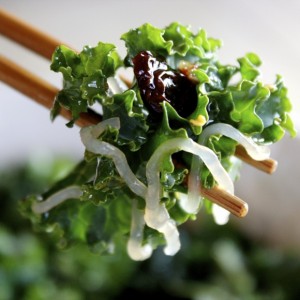 Sweet, Spicy, Savory Kale Salad