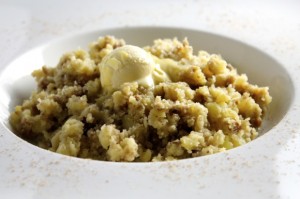 Mashed Potato. Chestnut. Nutmeg. Butter.