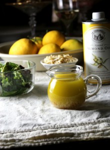 meyer lemon almond vinaigrette