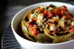 Artichoke, Spicy Tomato Broth, Two Ways