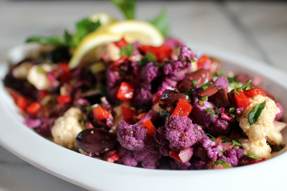 purple cauliflower salad
