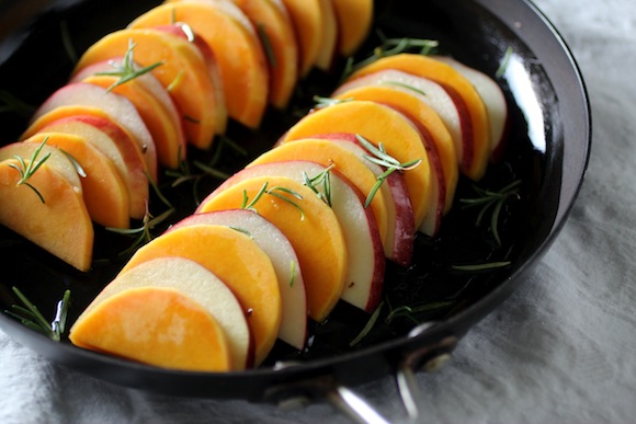 baked butternut squash and apples