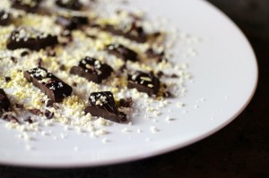 Molecular Mignardise: Chocolate & Olive Oil Powder