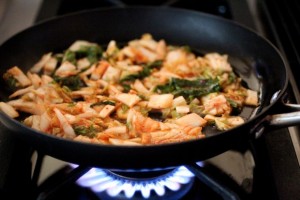 mind-blowing appetizer: kimchi jeon (kimchi pancake)