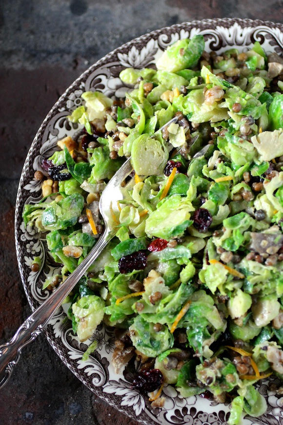 California Shaved Brussels Sprouts Salad