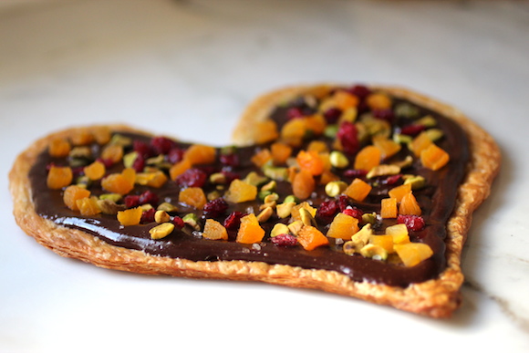 Puff au Chocolat ~ dried fruit and nuts