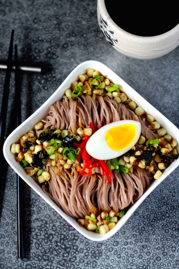 Rice Noodles with Miso Butter and Ramen-Style Toppings