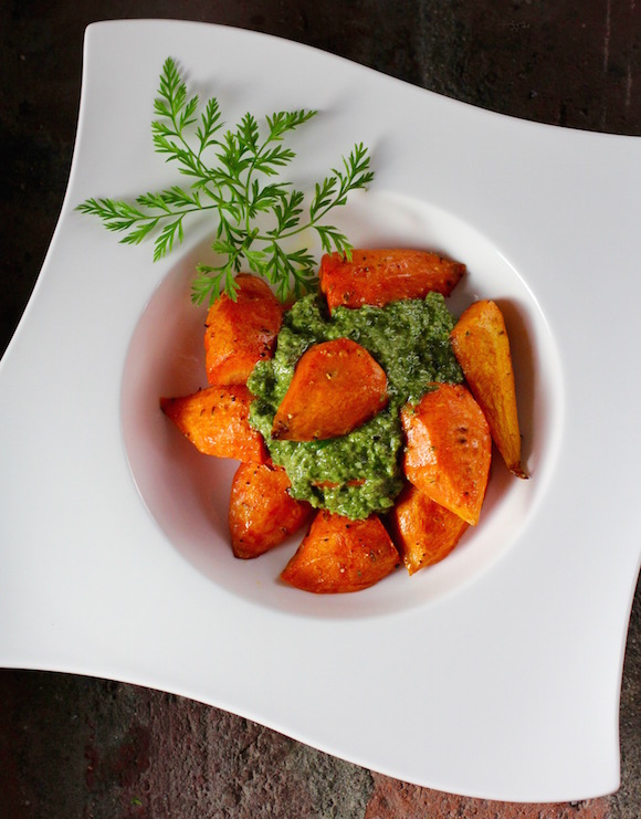 Fresh, Fabulous, and Frugal - Carrot Top Pesto!
