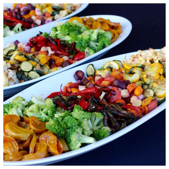 Farmers Market Oven Roasted Vegetable Platters, Seasoned Nicely & Cooked to Perfection
