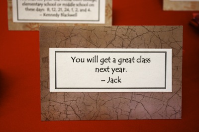 you will get a great class next year