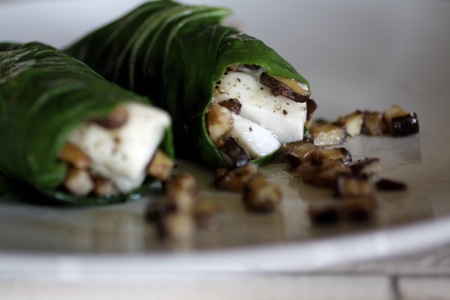 cod wrapped in bok choy
