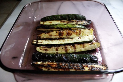 grilled zucchini batons