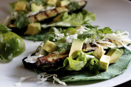 grilled zucchini tacos