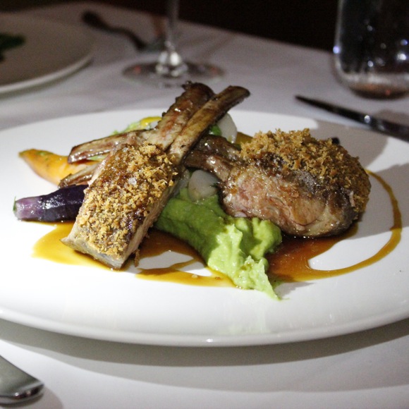 hatfield's date and mint crusted lamb