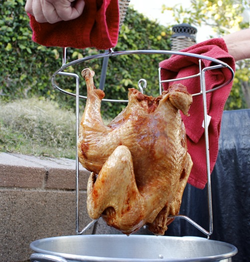 how to deep fry turkey, deep- fried turkey