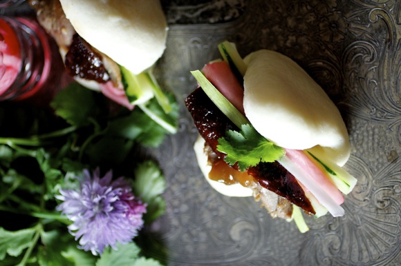 peking duck and steamed buns