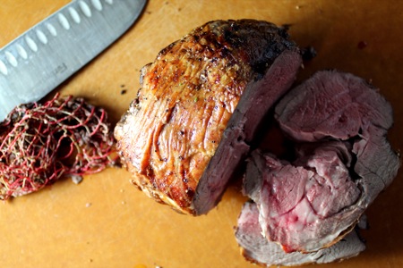 how to roast leg of lamb with netting