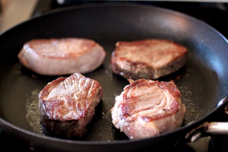 how to sear lamb medallions