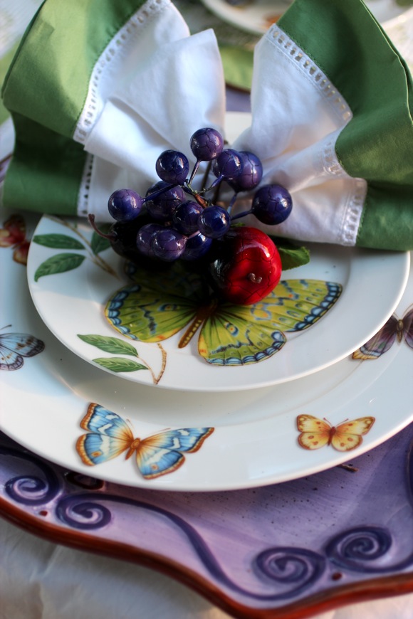 white point home tour , butterfly garden table setting
