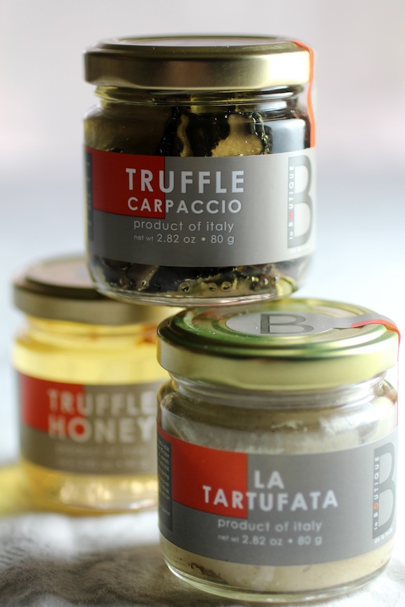 truffle trio, truffle honey, truffle carpaccio, truffle cream