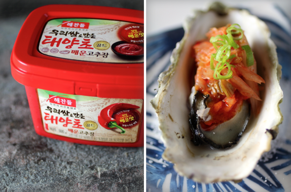 BBQ Oyster - Korean Style, Gochujang butter