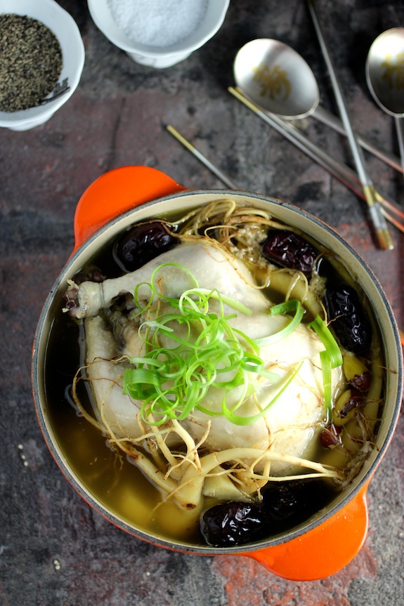 Samgyetang 삼계탕 - Korean Stuffed Chicken Soup with Ginseng