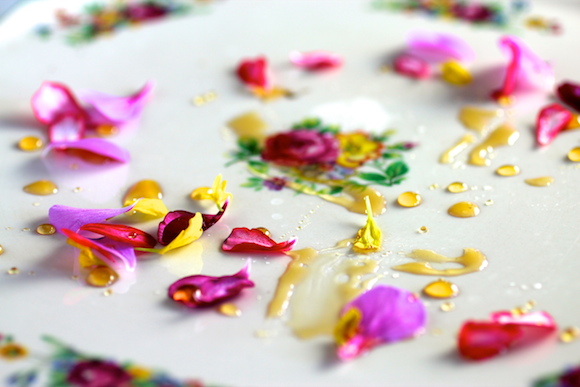 Hwa Jeon with Honey and Flower Petals