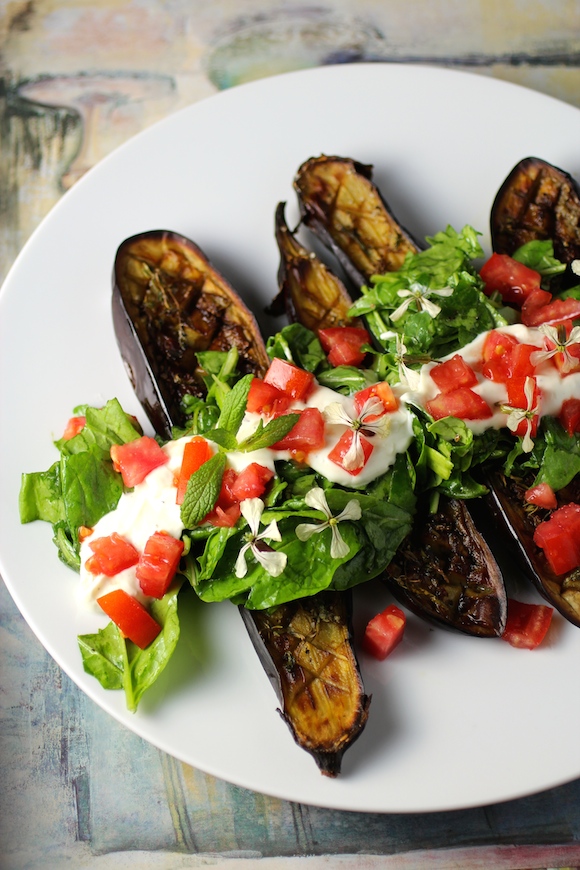 Thyme Roasted Eggplant Salad