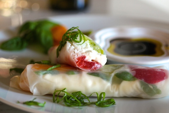 "End of Summer Rolls" Caprese-Style