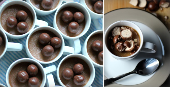 Malted and Salted: Milk Chocolate Pots de Creme