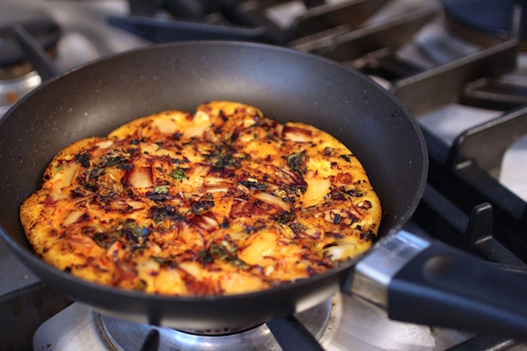 How to Make Kimchi Mung Bean Pancakes