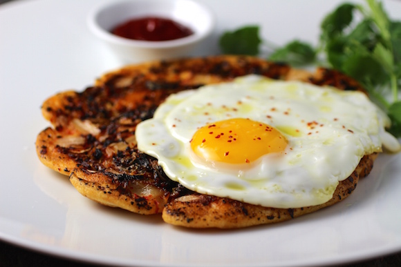 Savory Korean Breakfast Pancake {Breakfast Bindaetteok}