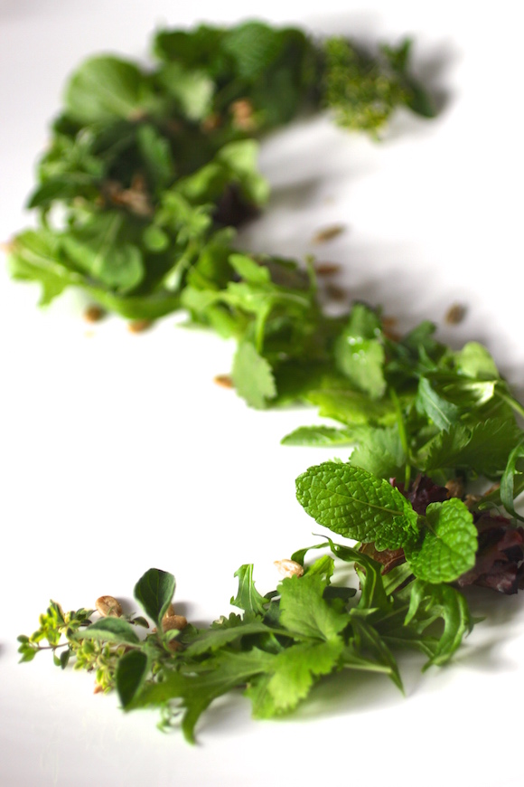 Foraged Garden Herb Salad