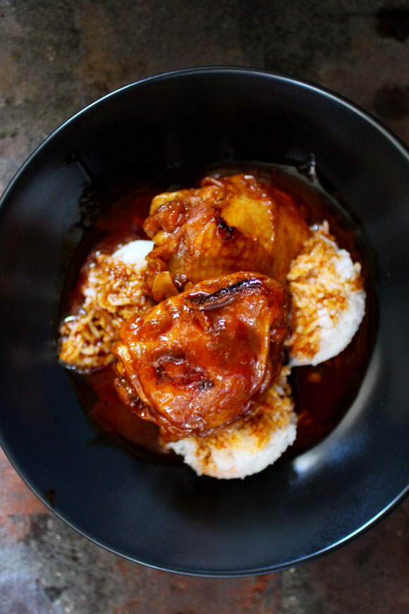 Korean-Filipino Gochujang Chicken Adobo