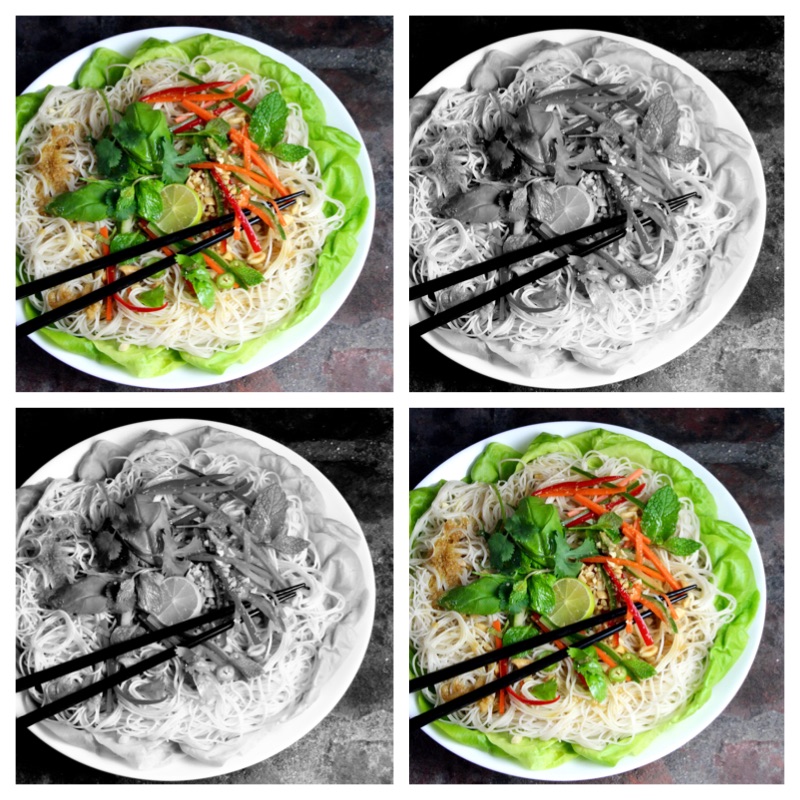 Refreshing Rice Noodle Salad, Lime Ginger Dressing