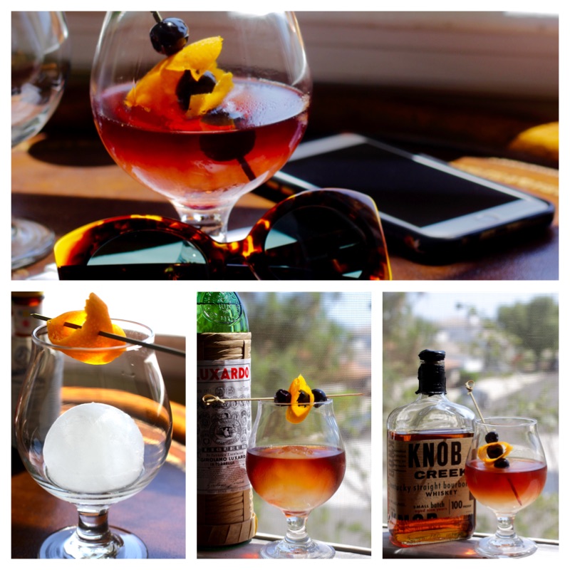 Evolving Manhattan Cocktail with Luxardo Ice Sphere