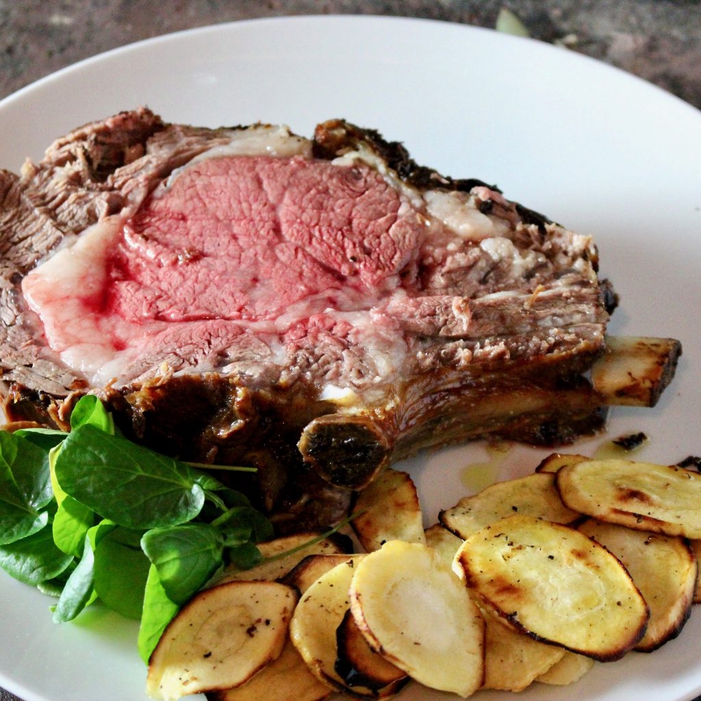Holiday Meal: Featuring Prime Rob Roast with Classic Demi-Glace, Roasted Parsnips