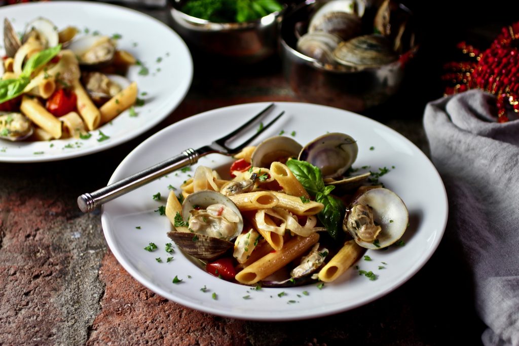 penne with clams #glutenfree
