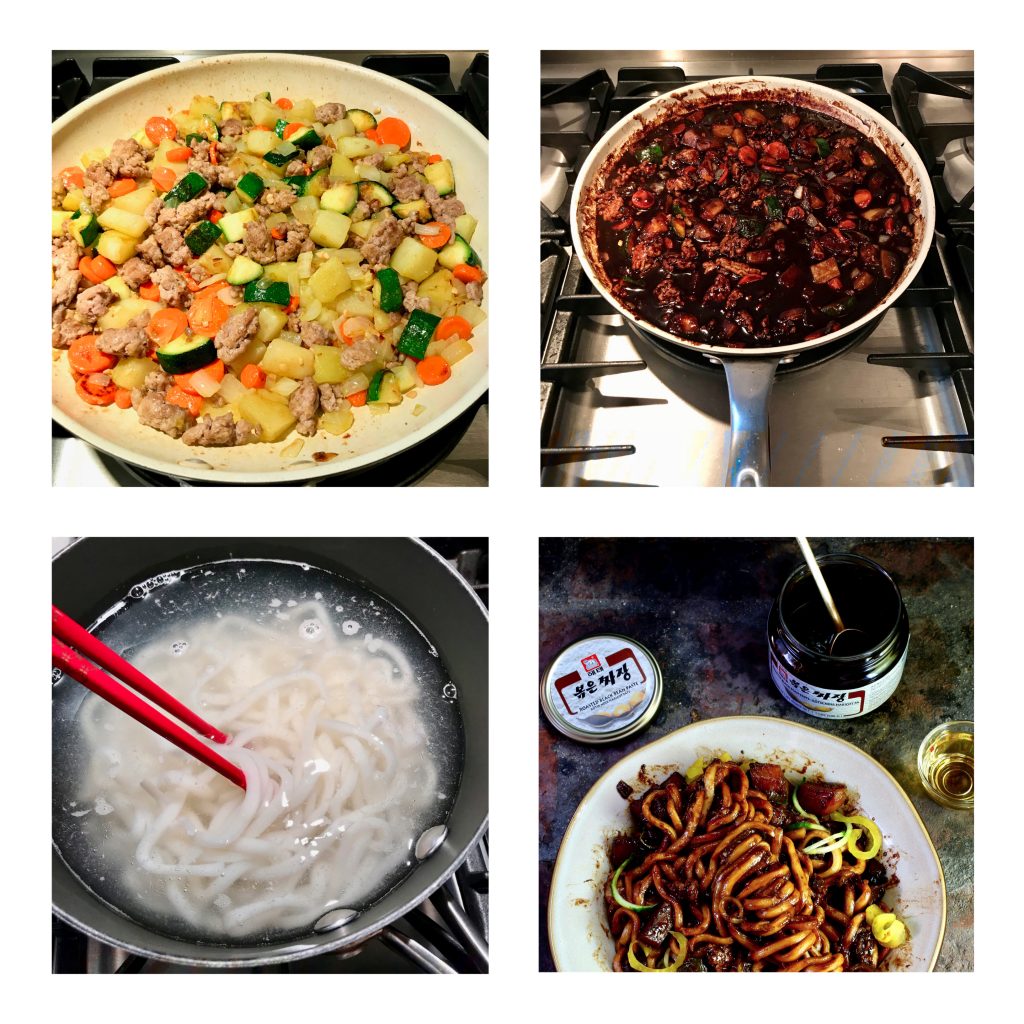 Jajangmyeon (Korean Black Bean Noodles)