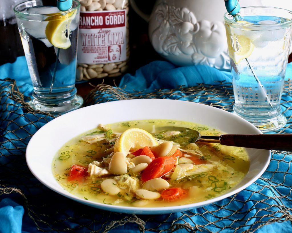 Chicken Soup with Lima Beans