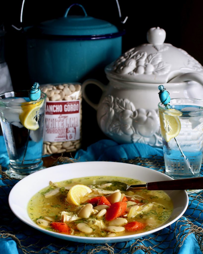 Chicken Soup with Lima Beans