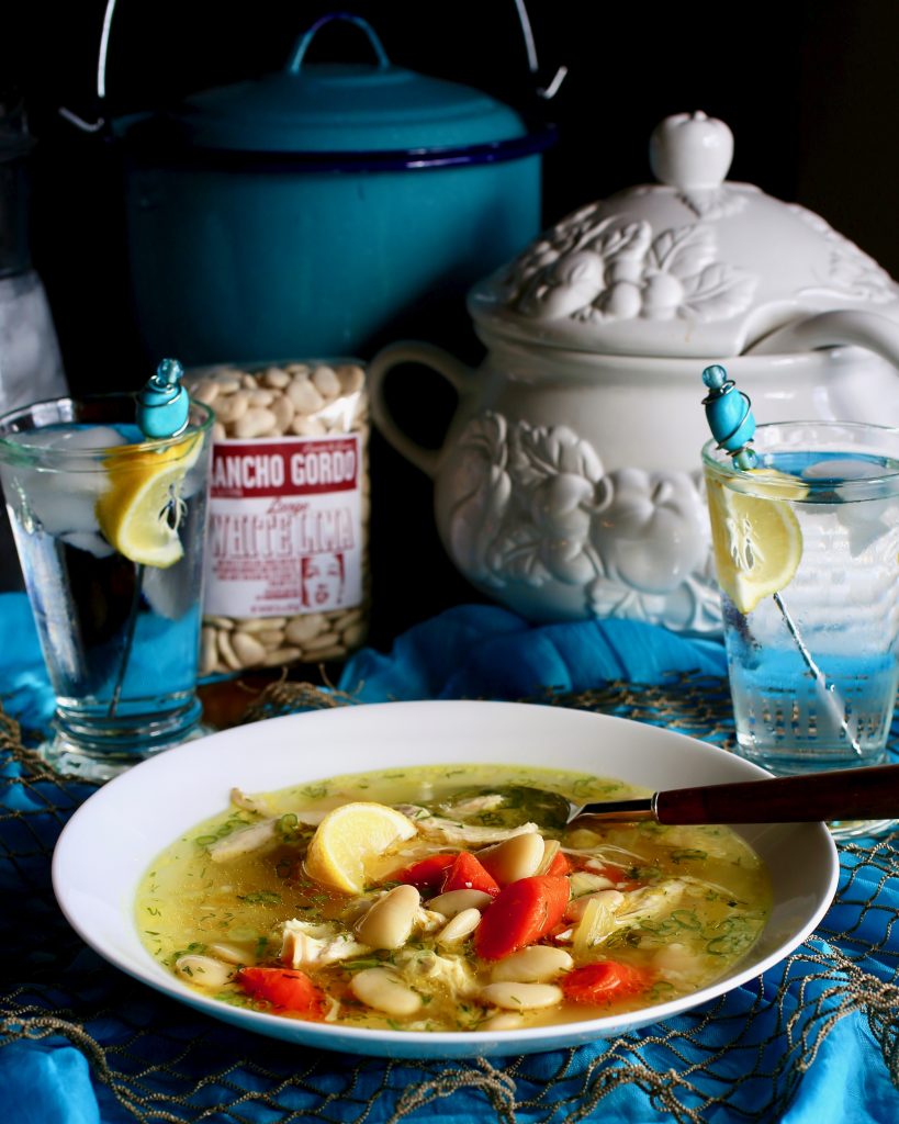 Chicken Soup with Lima Beans