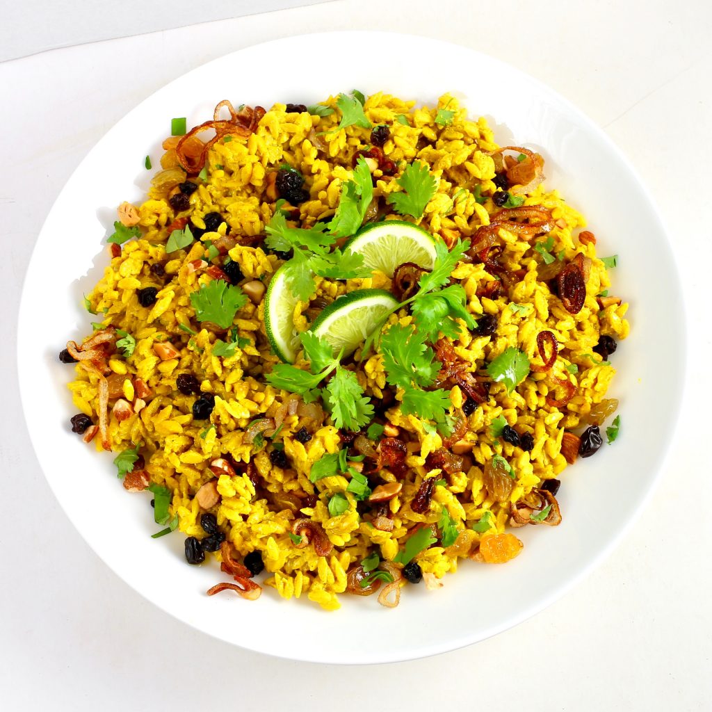 Chickpea Risoni Indian Biryani Style